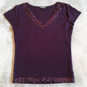 Kasper Cap Sleeve Top L